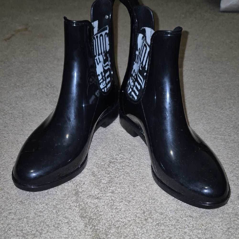 Black Ankle Rain Boots